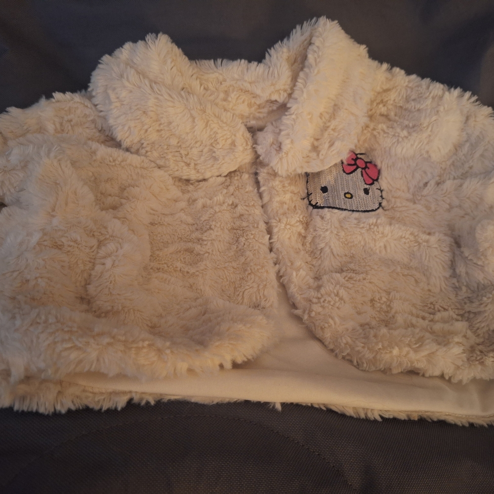 Hello Kitty Fuzzy Cream Jacket
